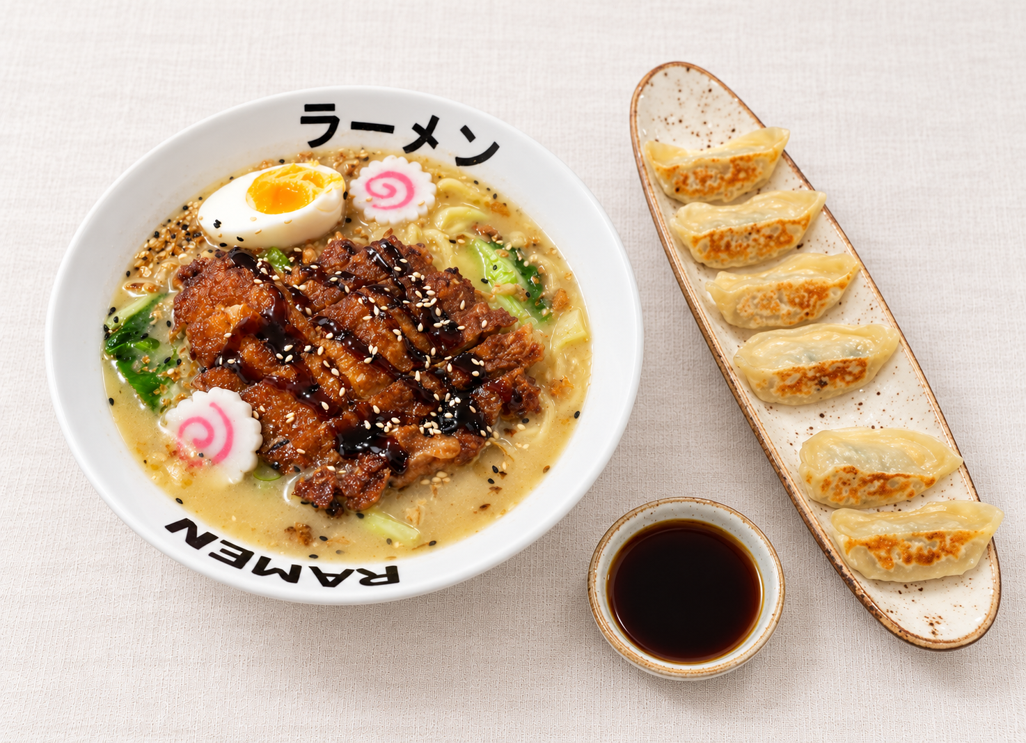 Ramen de pato y Gyozas