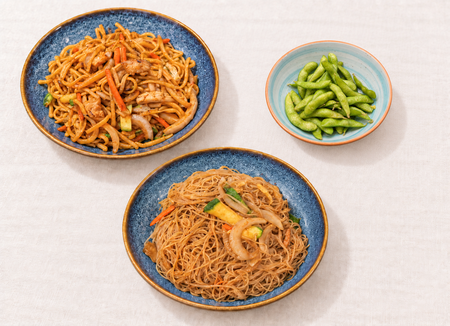 Tallarines - Fideos de Arroz - Edamame