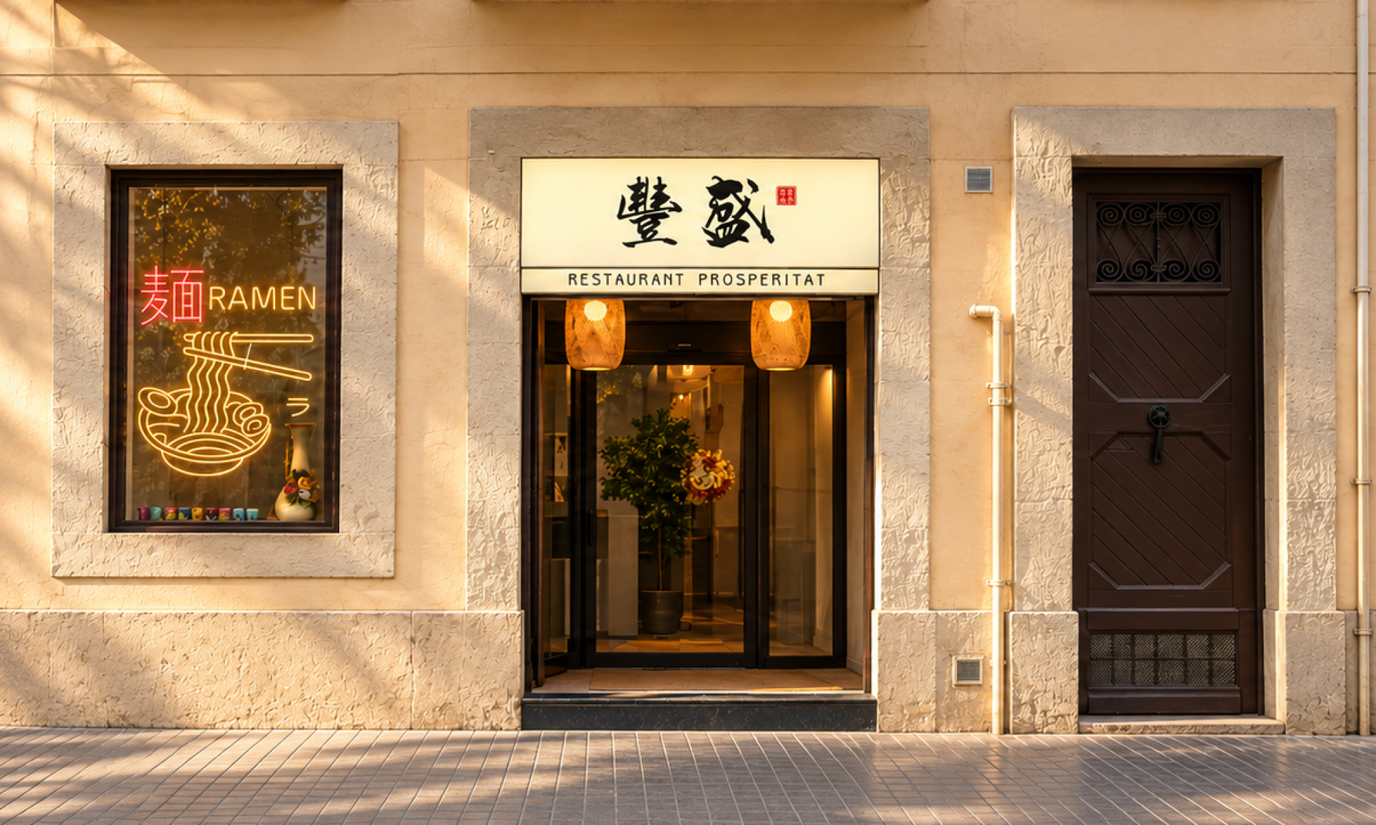 Restaurante Chino Prosperidad en el barrio de Gracia en Barcelona